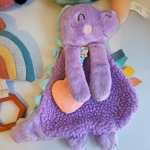 Baby Plush Toys Lot of 5 Cloud Island Knit Tractor Car Rattle Itzy Ritzy Dragon+ - Picture 6 of 8